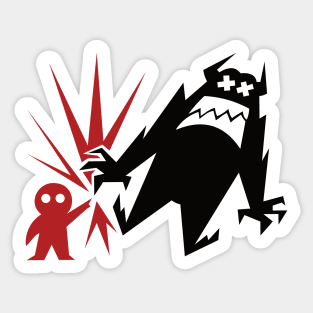 Kids are monsters Sticker